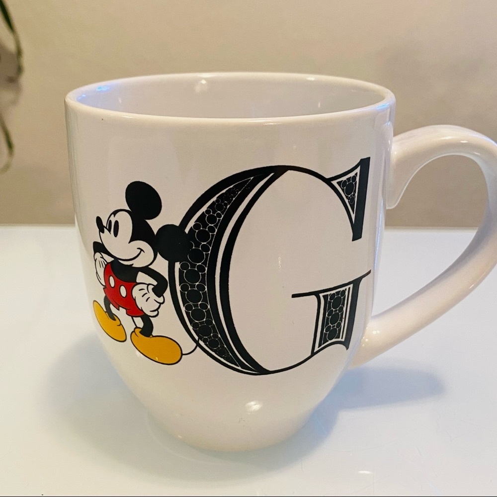 DISNEY MICKEY MOUSE MONOGRAM LETTER MUG